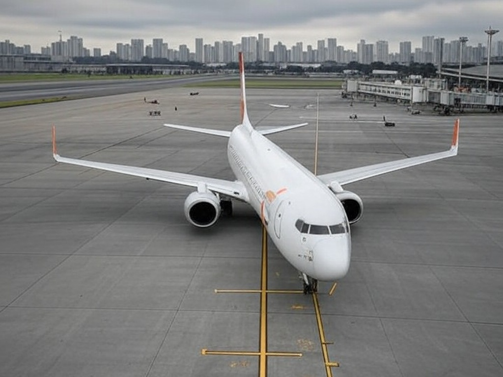 Avião da Gol em aeroporto brasileiro com Cristo Redentor ao fundo, representando legado da companhia aérea.