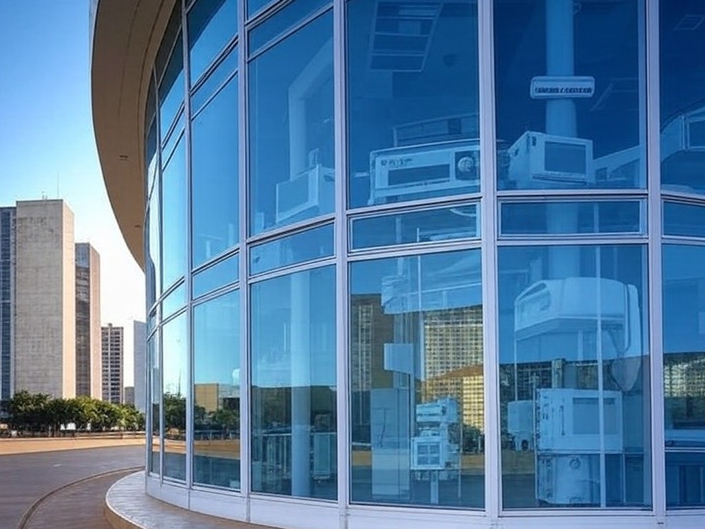 Sala de cirurgia oftalmológica em hospital de Brasília com equipamentos para cirurgia de catarata.