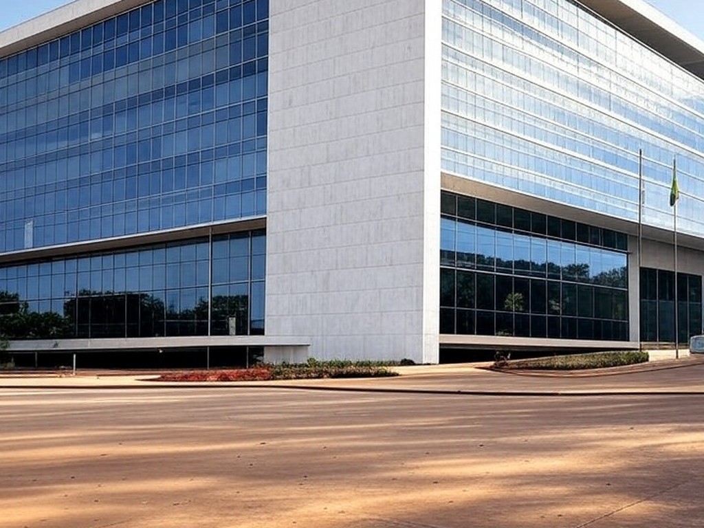 Edifício do TCU em Brasília com vista para o Banco Central, representando suspensão de inspeção por falta de provas.