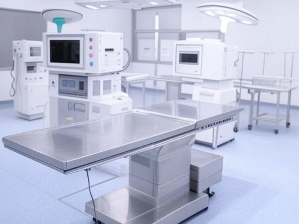 Aparelhos de anestesia modernos em sala de cirurgia do Hospital de Base do DF, valorizados em R$ 1,2 milhão para modernização de cirurgias.