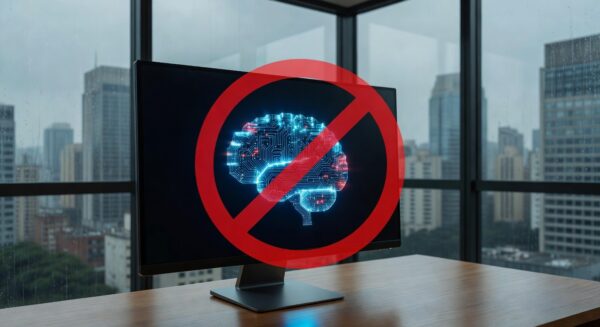 Banca de jornal vazia no Rio de Janeiro simbolizando vazio informativo alarmante em 2026.