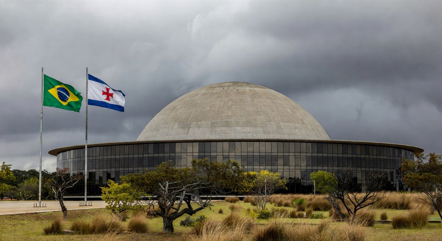 Fachada da Câmara Legislativa do DF em Brasília, simbolizando debate sobre falhas no combate ao supremacismo.