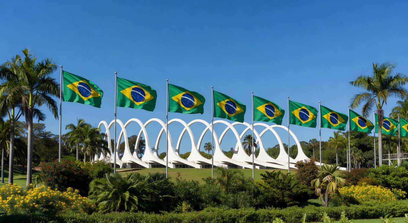 Edifício do Itamaraty em Brasília, representando alerta de viagens ao Irã, Israel e Emirados Árabes Unidos.