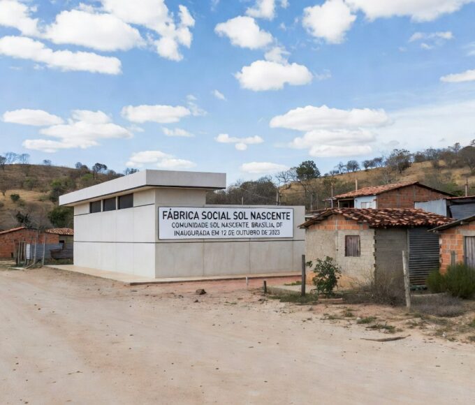 Prédio da Fábrica Social inaugurado no Sol Nascente, Brasília, com 500 vagas em cursos de capacitação.