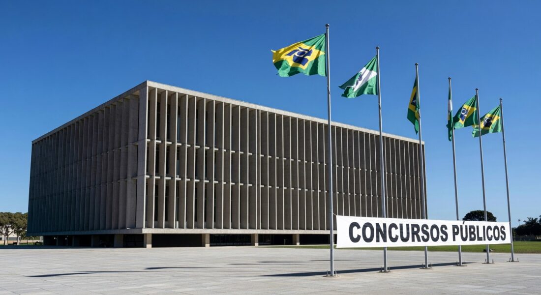 Edifício do governo do DF em Brasília, simbolizando prorrogação de concurso para auditores até 2028.