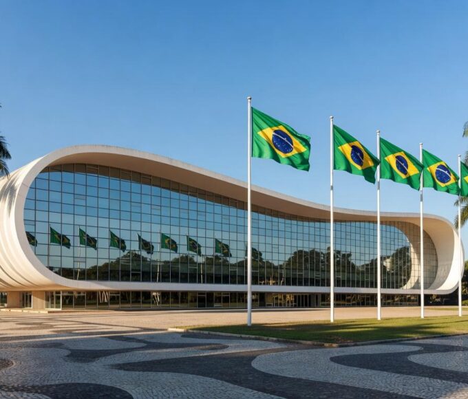 Edifícios financeiros em Brasília simbolizando negociação de aquisição de ativos do Banco Master pelo BRB.