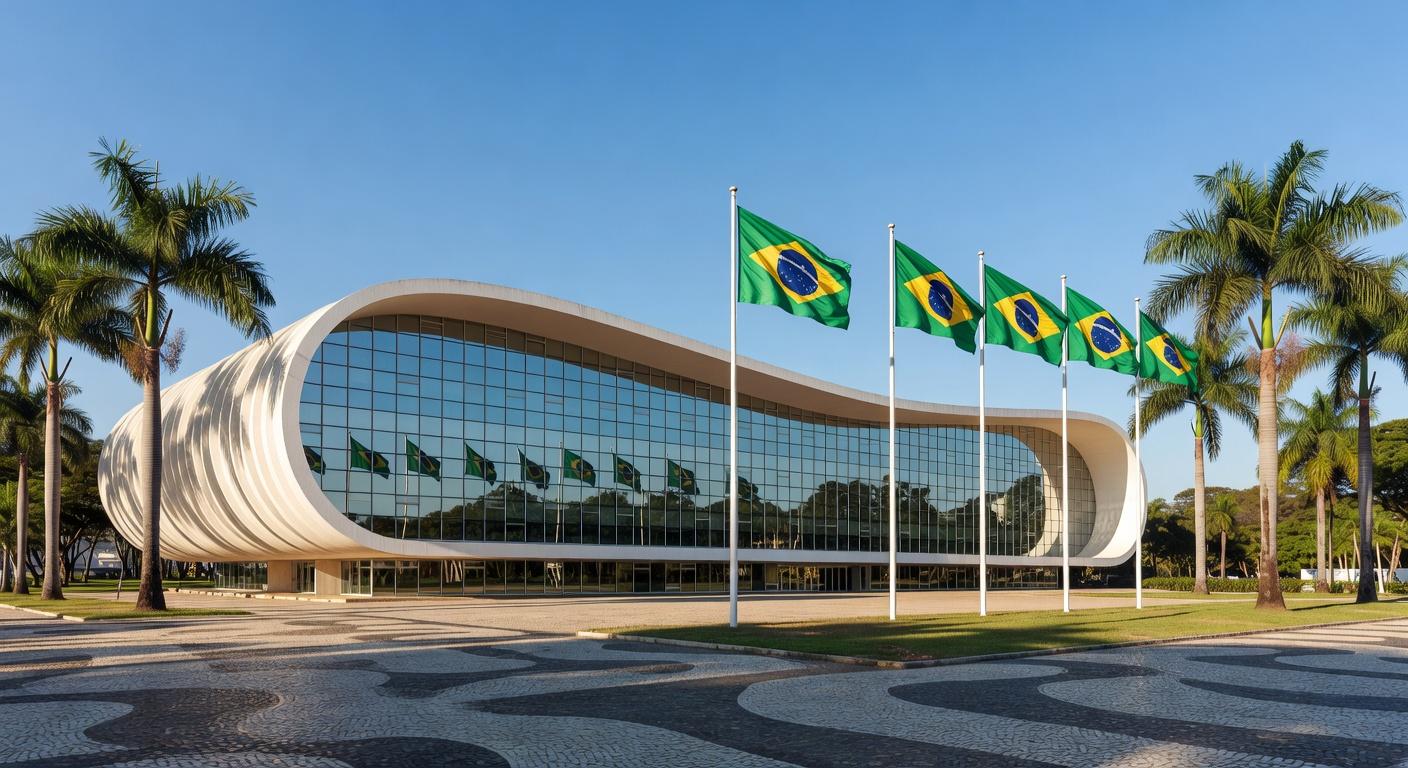 Edifícios financeiros em Brasília simbolizando negociação de aquisição de ativos do Banco Master pelo BRB.
