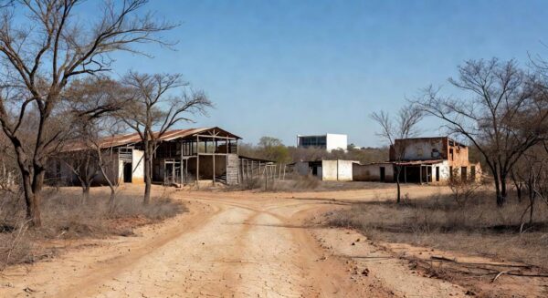 Área delimitada de 16 hectares para Polo de Cinema no DF, com estruturas de estúdios em Brasília.