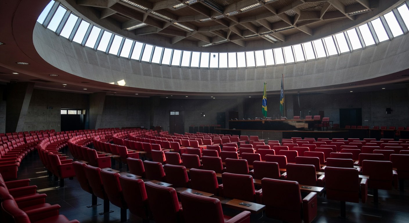 Fachada da Câmara Legislativa do DF em Brasília sobre piso salarial para tradutores de Libras.