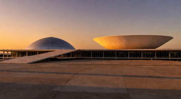 Congresso Nacional em Brasília representando sucessão política