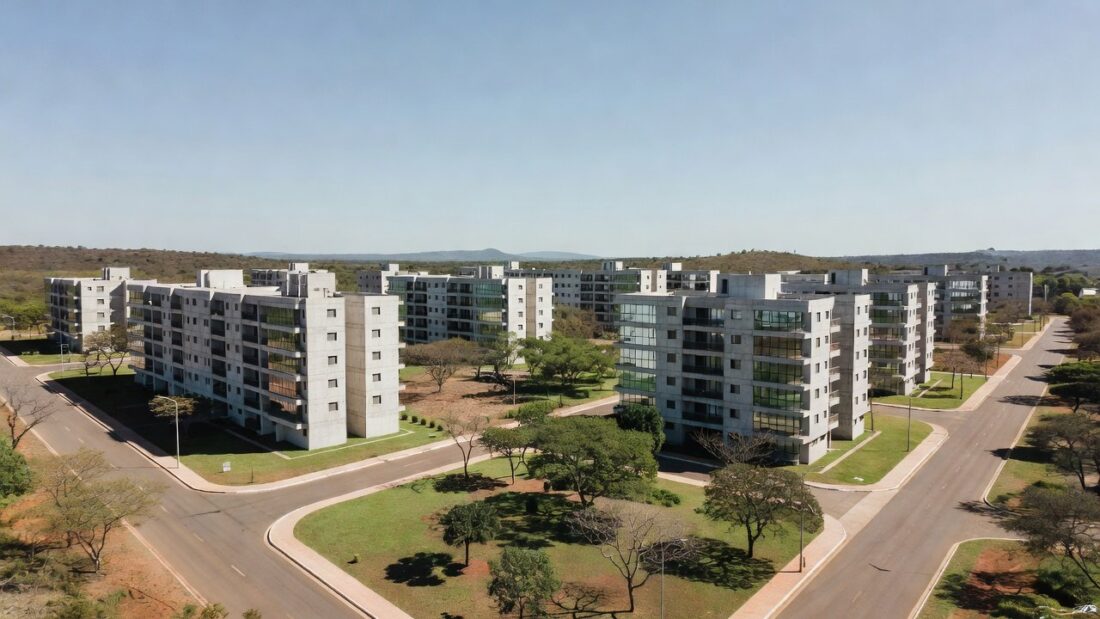 Conjunto habitacional Itapoã Parque com edifícios residenciais em Brasília