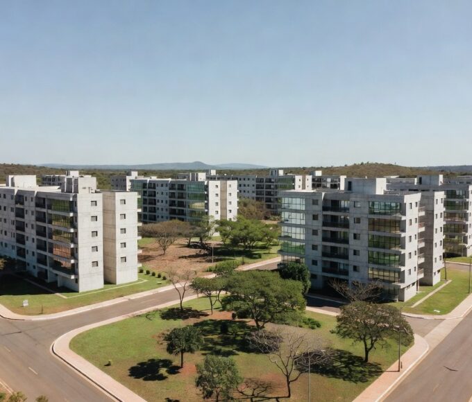 Conjunto habitacional Itapoã Parque com edifícios residenciais em Brasília