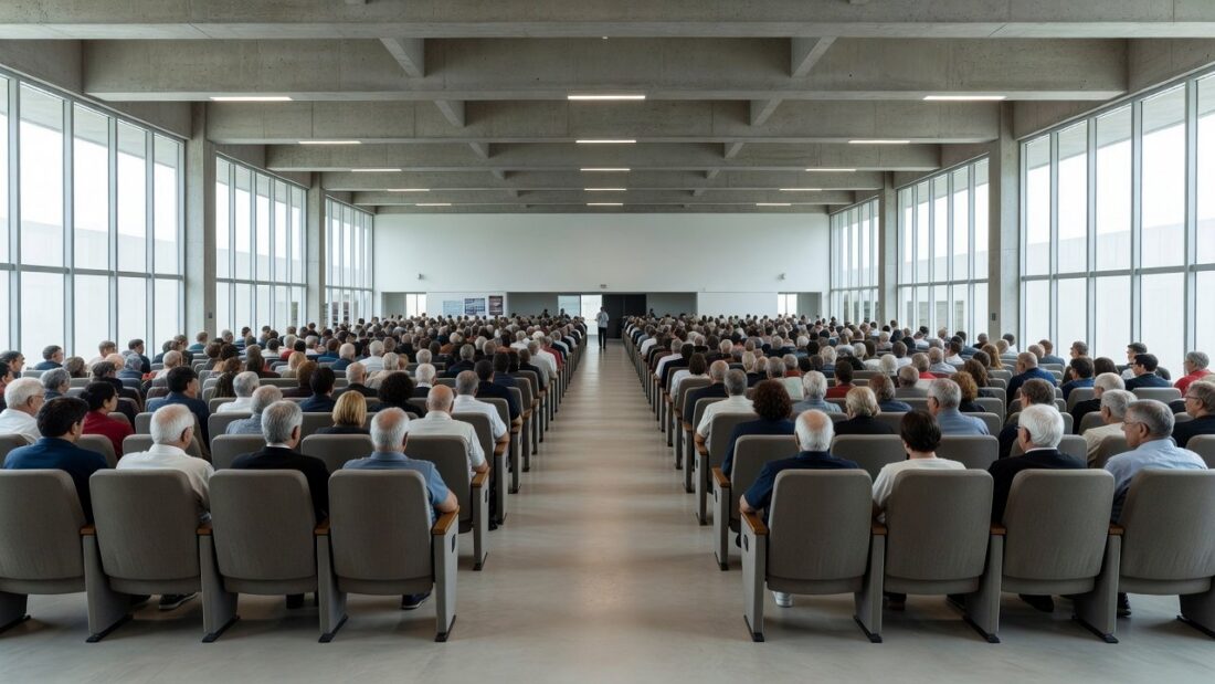 Auditório em Brasília para evento contra golpes e violência a idosos