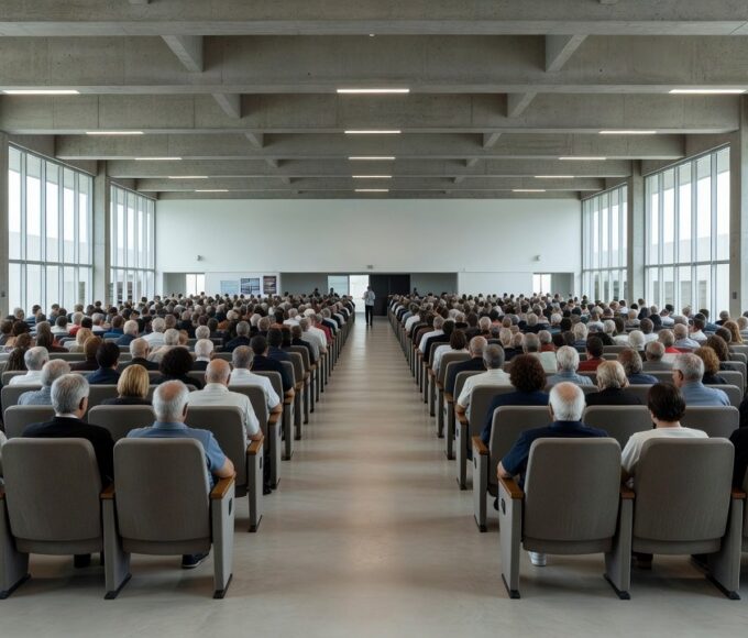 Auditório em Brasília para evento contra golpes e violência a idosos