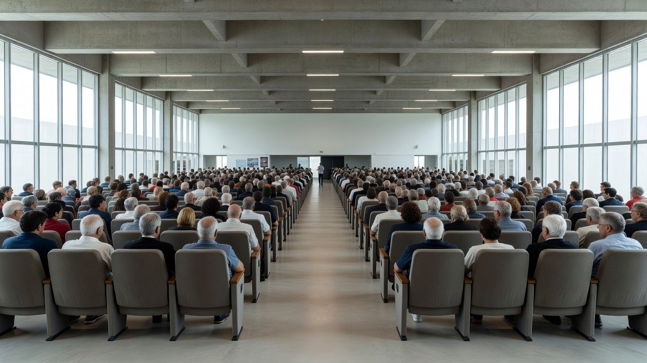 Auditório em Brasília para evento contra golpes e violência a idosos