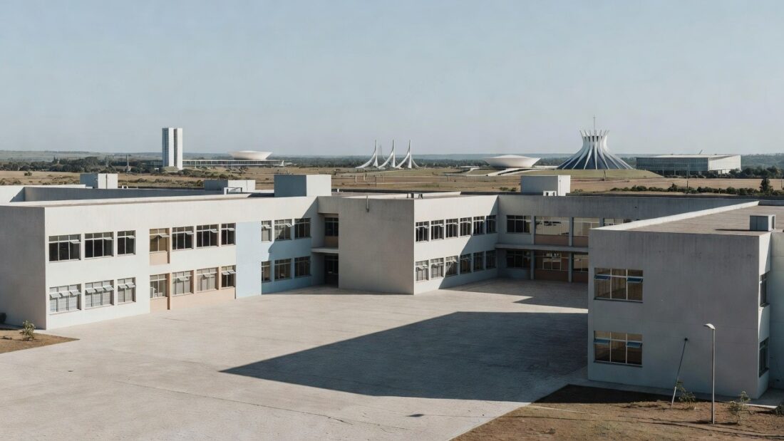 Escola pública no DF representando lei sobre gratificações de professores remanejados