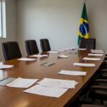 Vista do Congresso Nacional em Brasília representando cenário político do MDB-DF