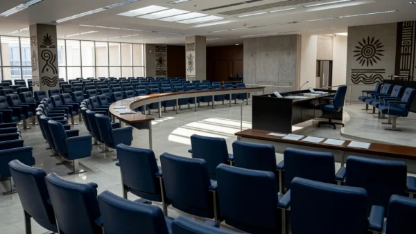 Plenário da Câmara Legislativa do DF representando candidatos MDB