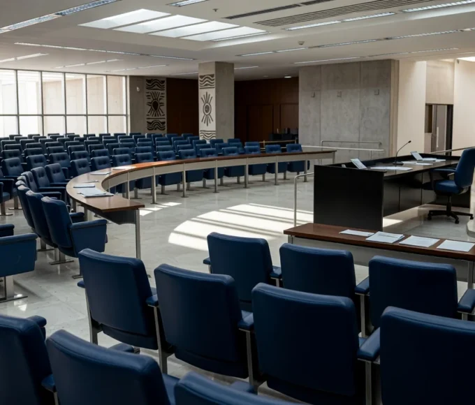 Plenário da Câmara Legislativa do DF representando candidatos MDB