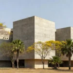 Escola pública moderna em Brasília representando a Secretaria de Educação do DF