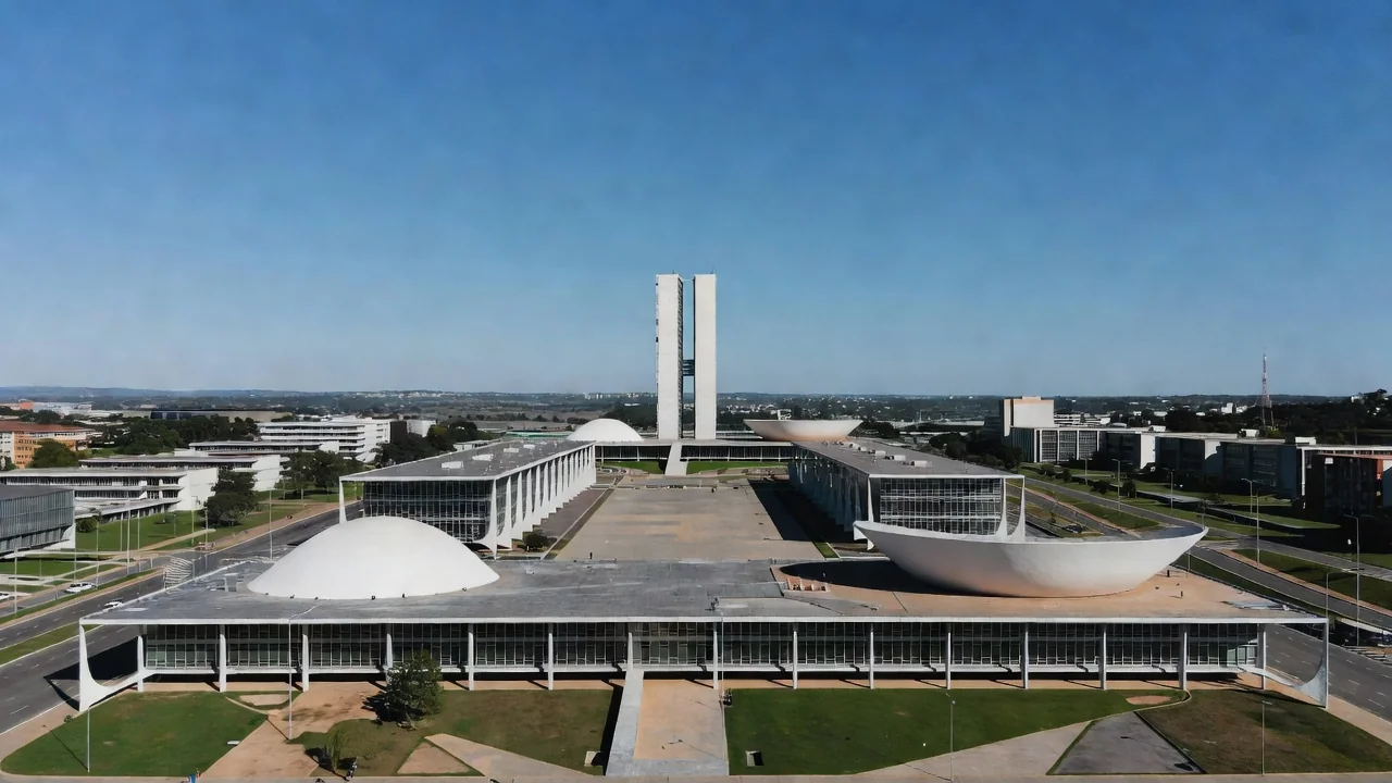 Drones sobrevoando a Esplanada dos Ministérios em Brasília no 7 de Setembro