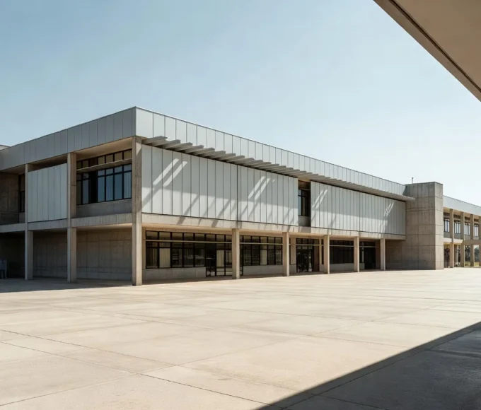 Escola pública do Distrito Federal com áreas abertas
