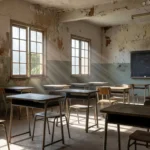 Escola pública em Ceilândia com infraestrutura precária durante congresso de educação