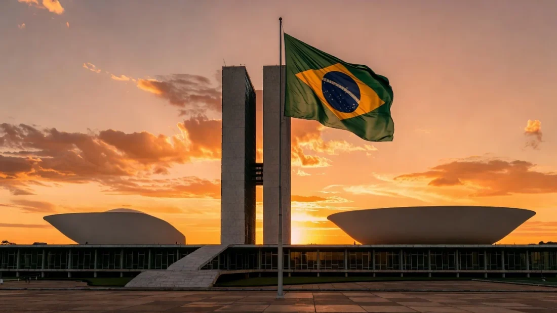 Congresso Nacional em Brasília simbolizando apoio político ao Senado Federal