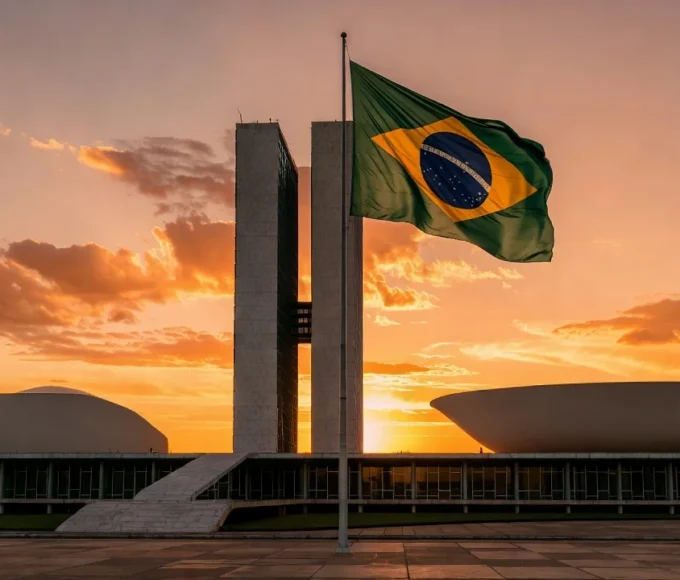 Congresso Nacional em Brasília simbolizando apoio político ao Senado Federal